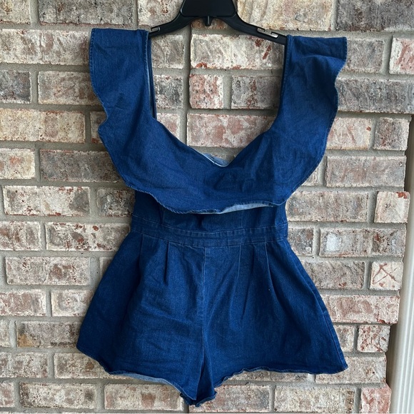 Flying Tomato Pants - 🍒💣 Pinup inspired denim romper